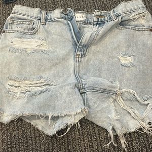 Denim shorts